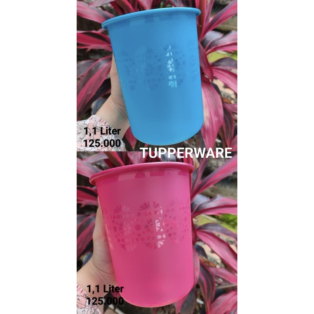Mosaic Canister small 1, 1 Liter #mosaic #canister #tupperware #toples #seal #tutuptupperware