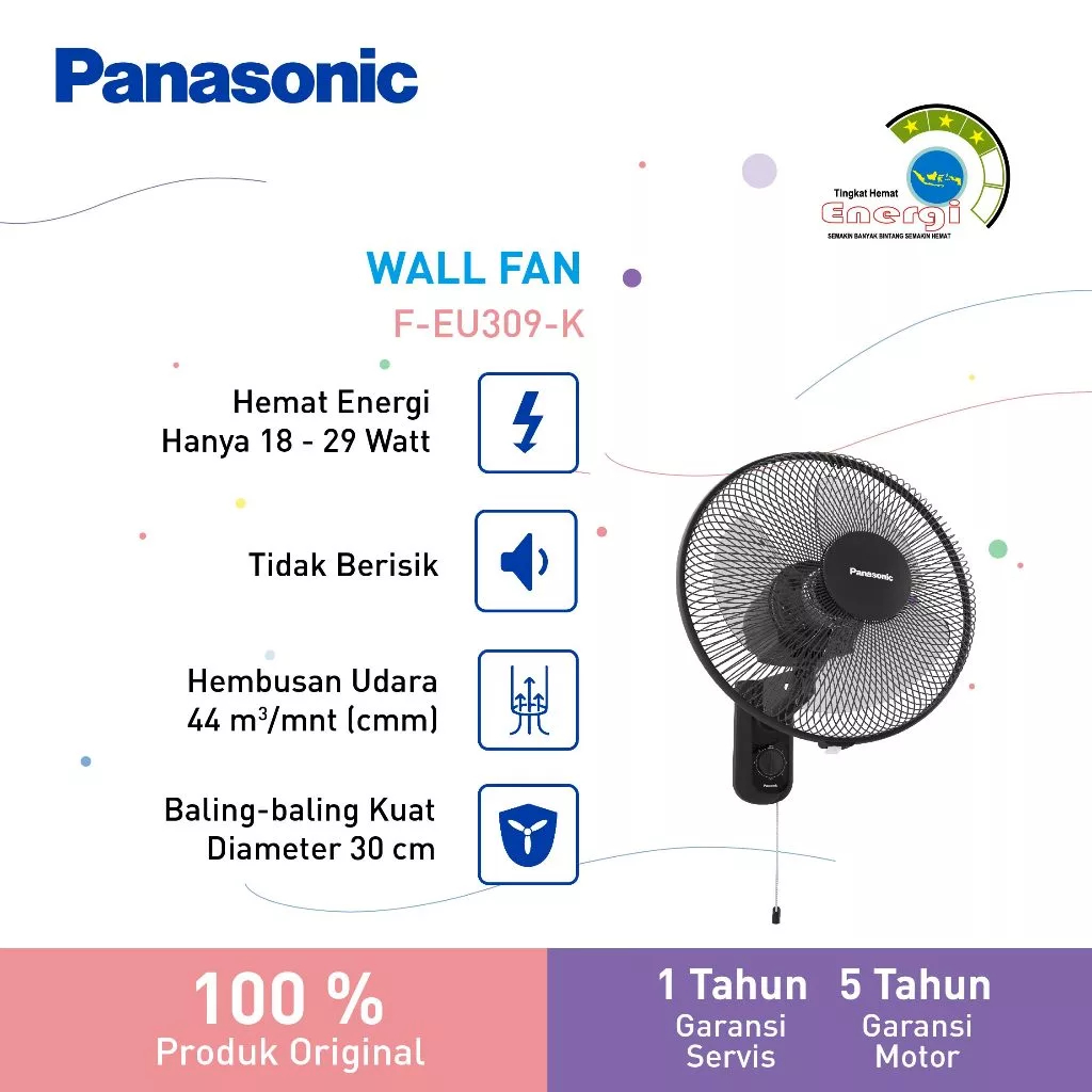 Panasonic F-EU309 Wall Fan