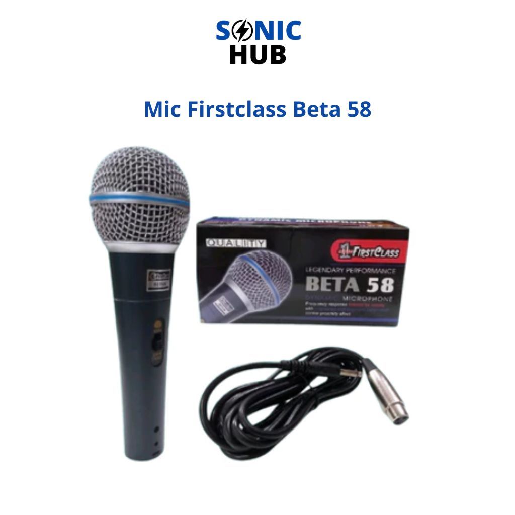 Mic Kabel Dynamic Microphone Mikrofon Firstclass Beta 58