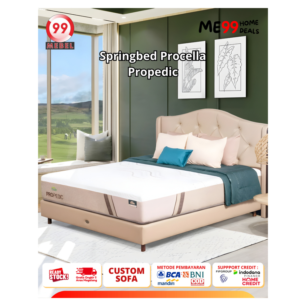 Procella Propedic Springbed kasur minimalis springbed empuk murah dan garansi gratis ongkir area mag