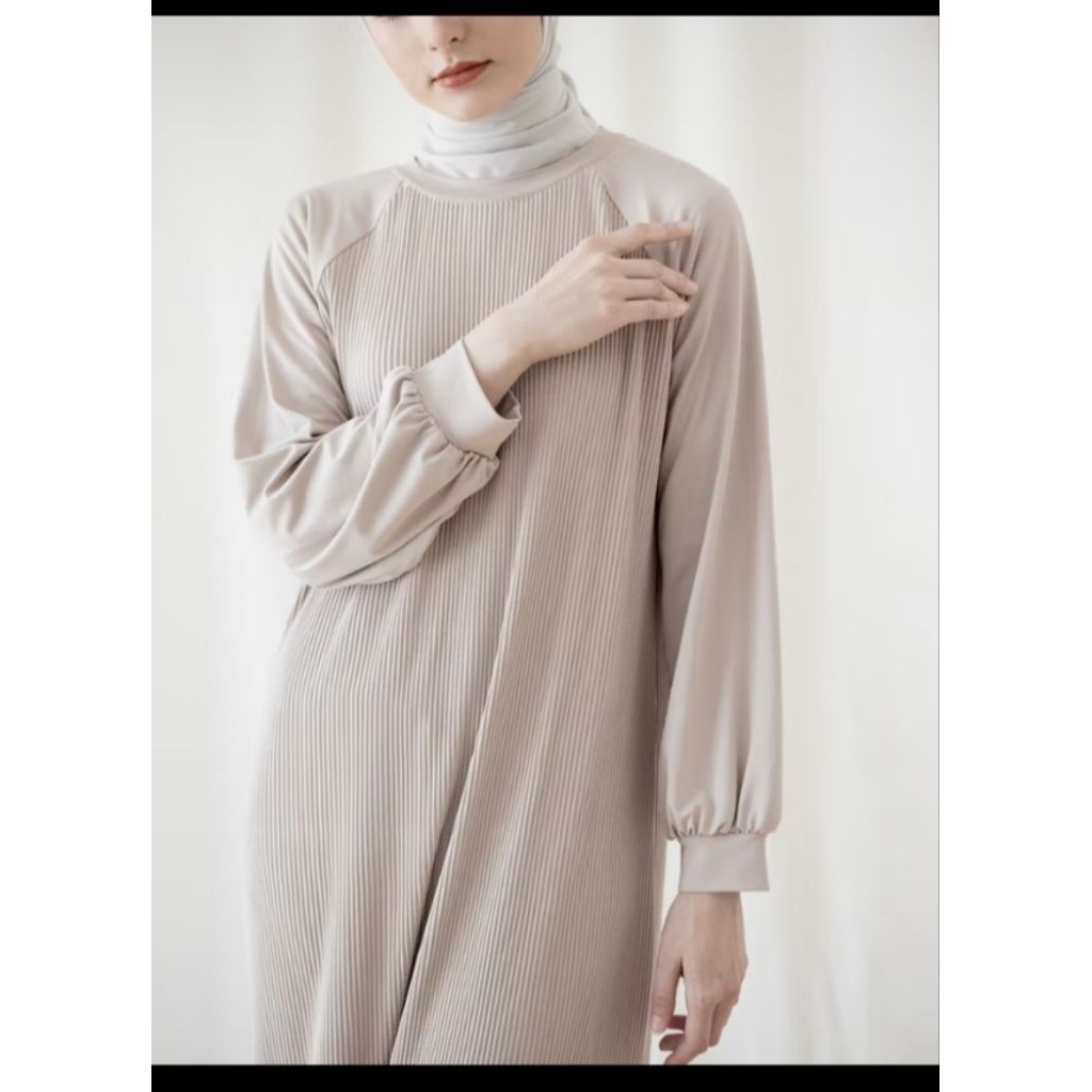Jumbo - Gamis Plisket - Aska Label - Rania gamis