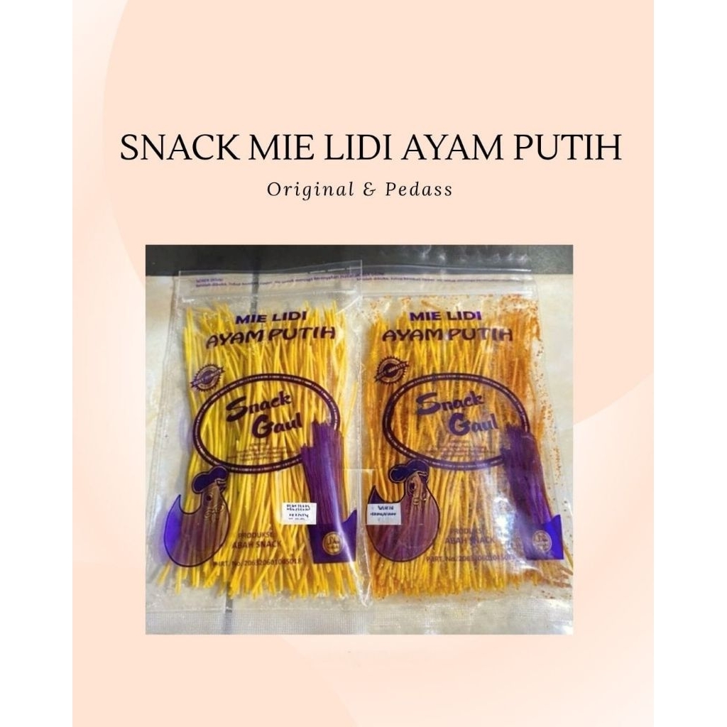 Mie Lidi Ayam Snack Gaul-Ampiran Camilan Djawa
