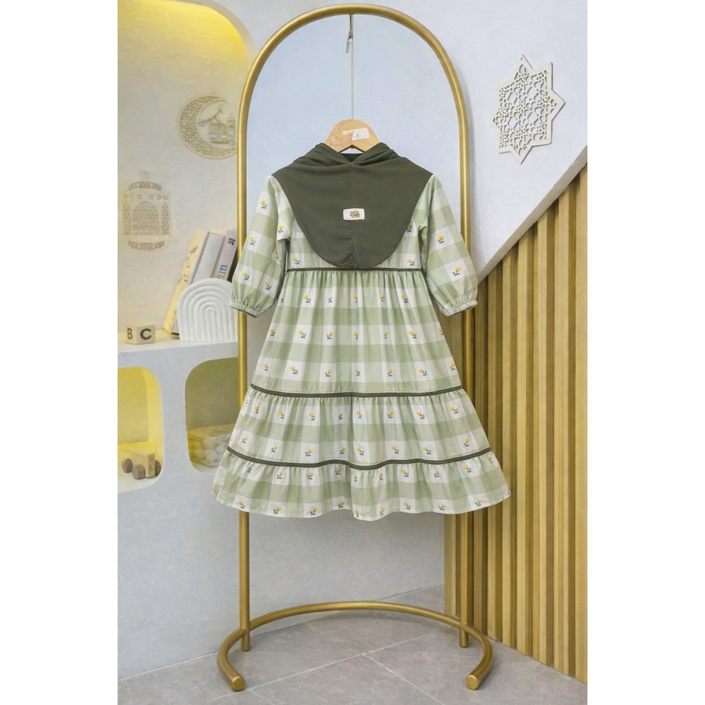 Hijababc - Gamis Anak Perempuan Kekinian | Baju Muslim Anak Trendy 2026 - Gamis Anak Perempuan Terla