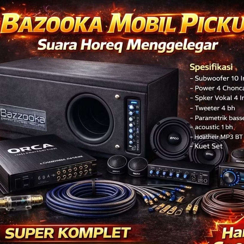 Paket Bazooka Mobil Pickup