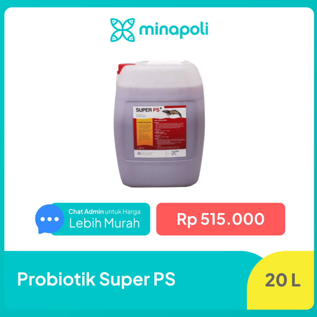 Probiotik Udang dan Ikan Super PS Kemasan 20 Liter