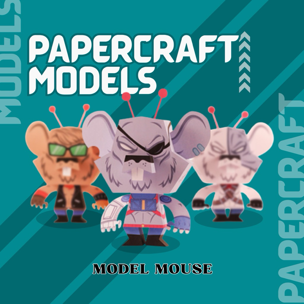 PAPERCRAFT JADI | PAJANGAN | MODEL TIKUS KORUPTOR