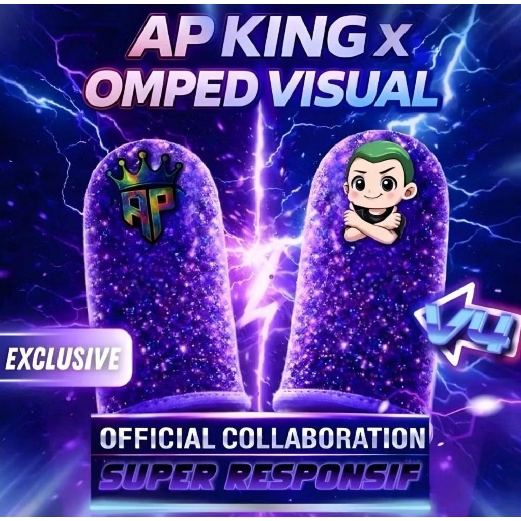 TERBARU AP KING SARUNG JEMPOL V4 AP KING OMPED VISUAL PREMIUM ORIGINAL SUPER RESPONSIF DAPATKAN HADI