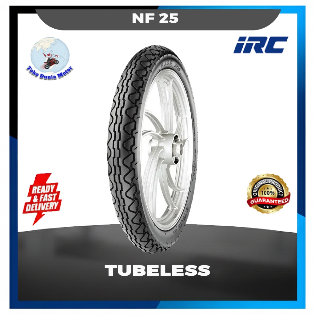 Ban motor bebek tubeless IRC NF25 80 100 17 NF 25