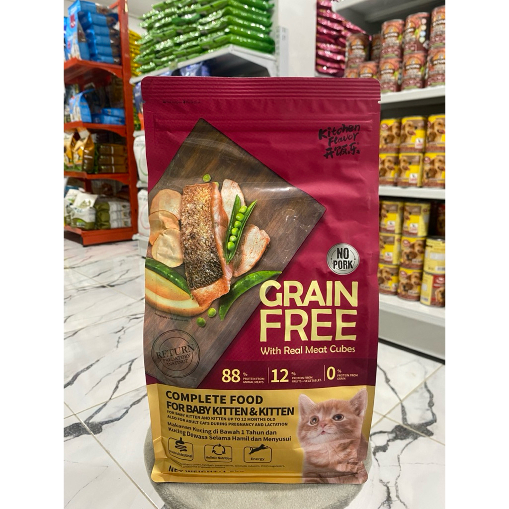 Kitchen Flavor Grainfree Baby & kitten 1,5kg - makanan anak kucing