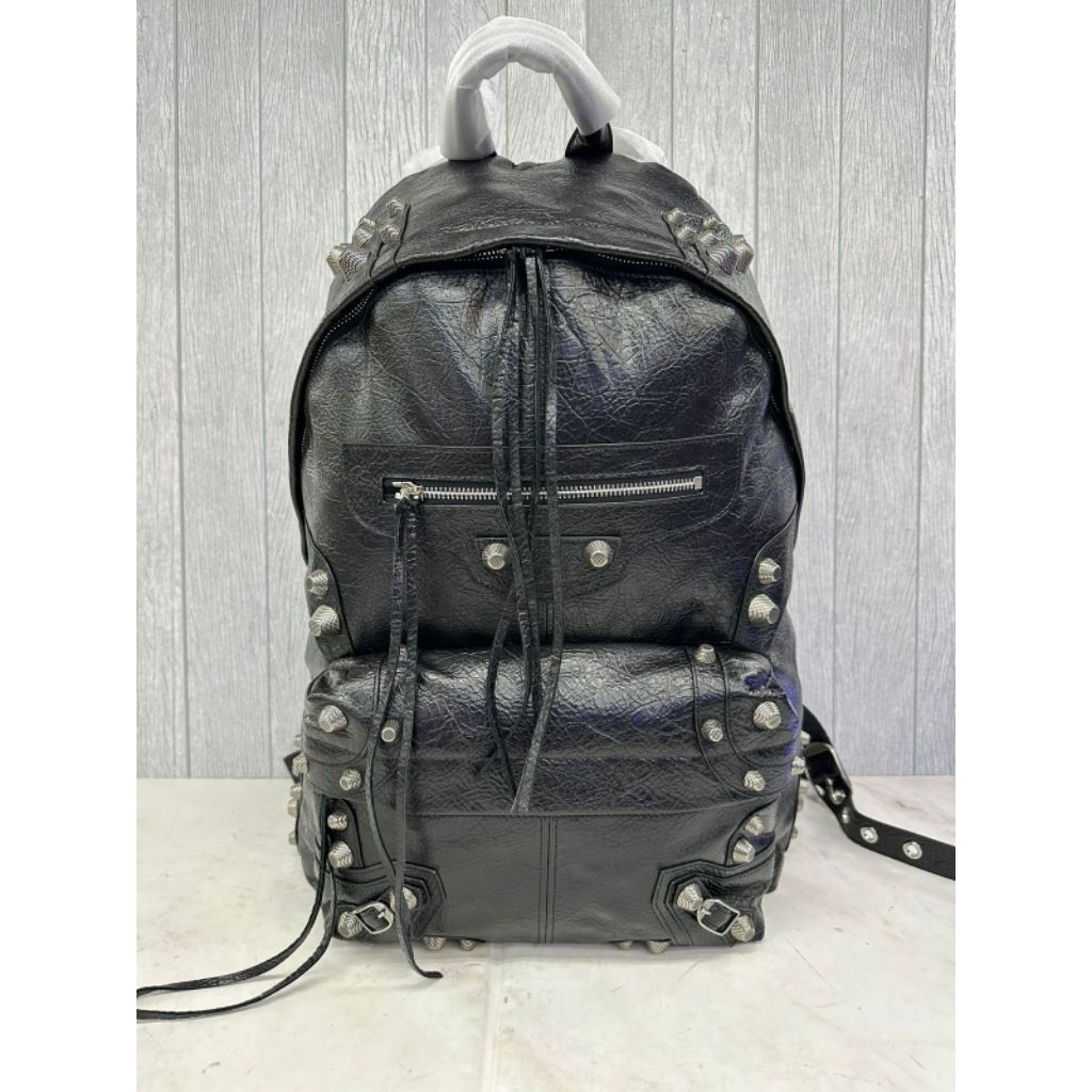 RANSEL BAGPACK BRANDED PRIA B'L 5088 BLACK LEATHER MIROR VIP