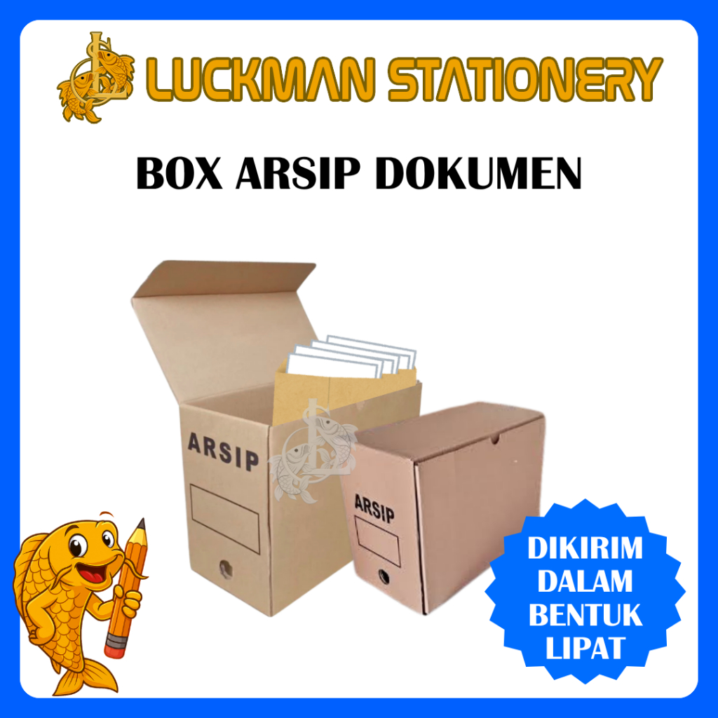 KOTAK ARSIP DOKUMEN / BOX ARSIP / KARDUS ARSIP / DUS ARSIP DOKUMEN [LUCKMAN STATIONERY]