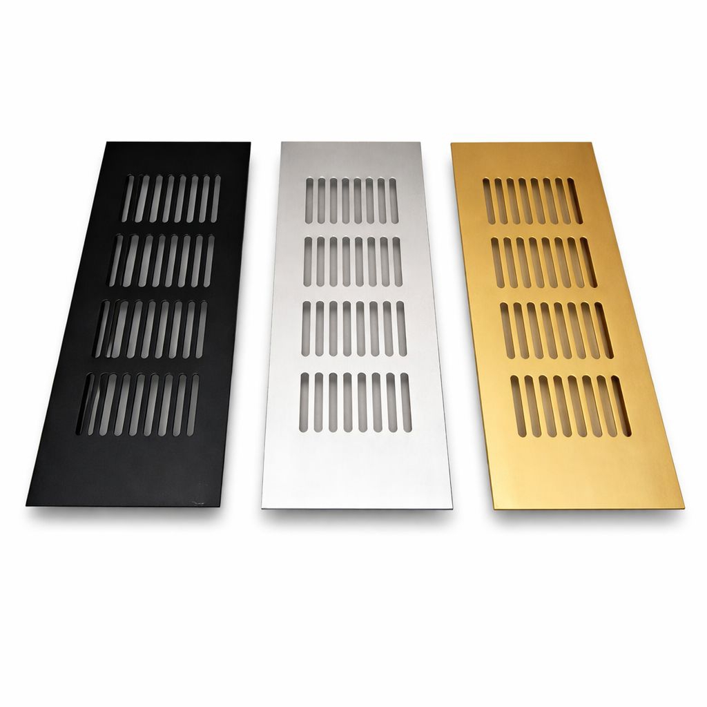 Lubang Hawa Lubang Angin / Sarangan Saringan Lubang Hawa Hitam Anodize Gold Ventilasi Angin (lebar 8