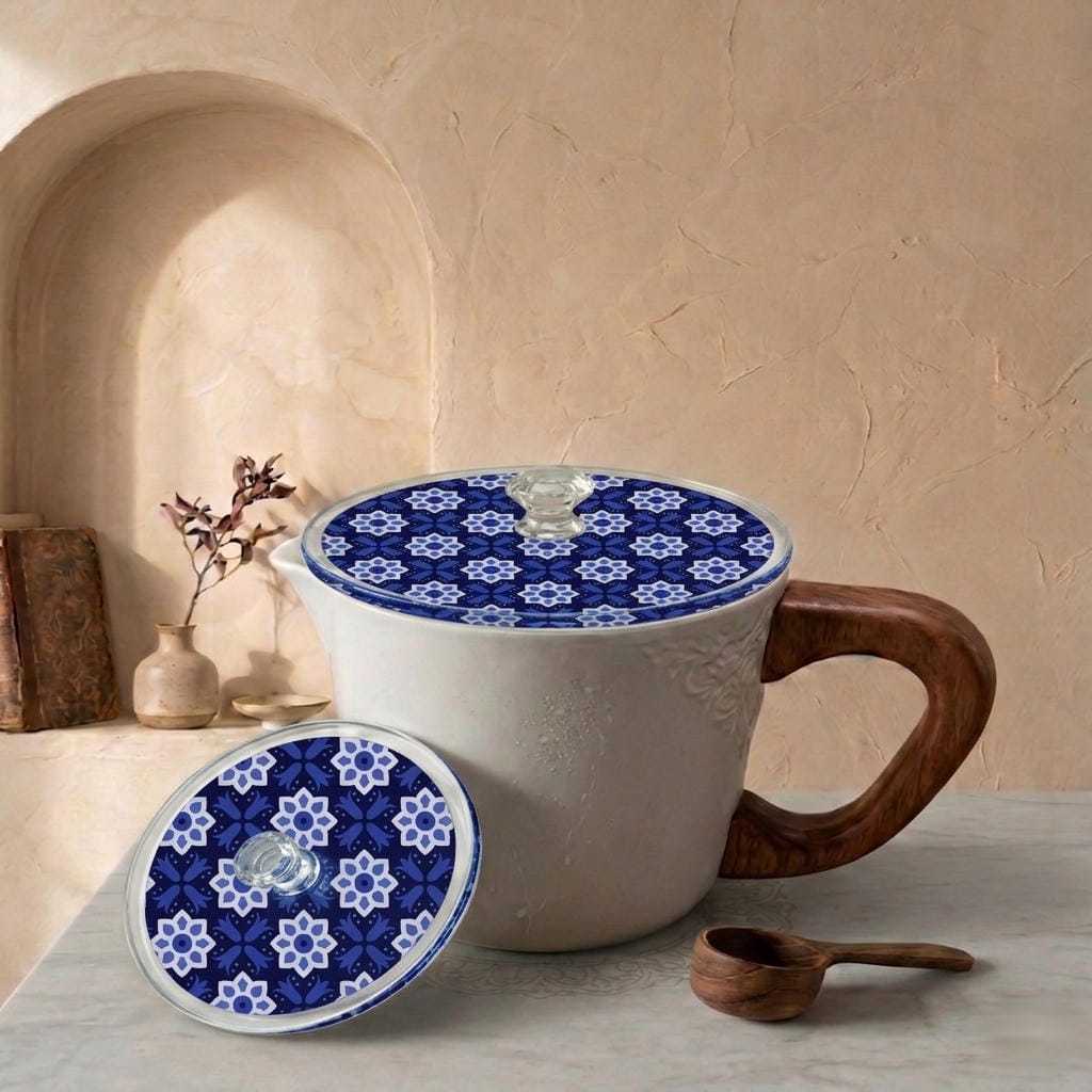 Akrilik Custom Tutup Gelas Mug Motif Batik Bahan Acrylic Bebas Request Custom