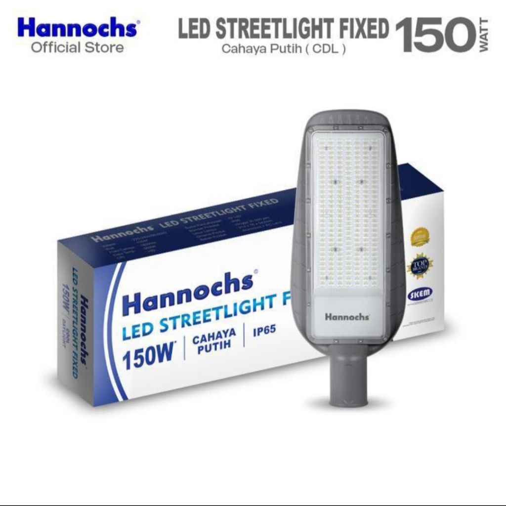 Hannochs Lampu Outdoor LED Streetlight Fixed 100W Cahaya putih
