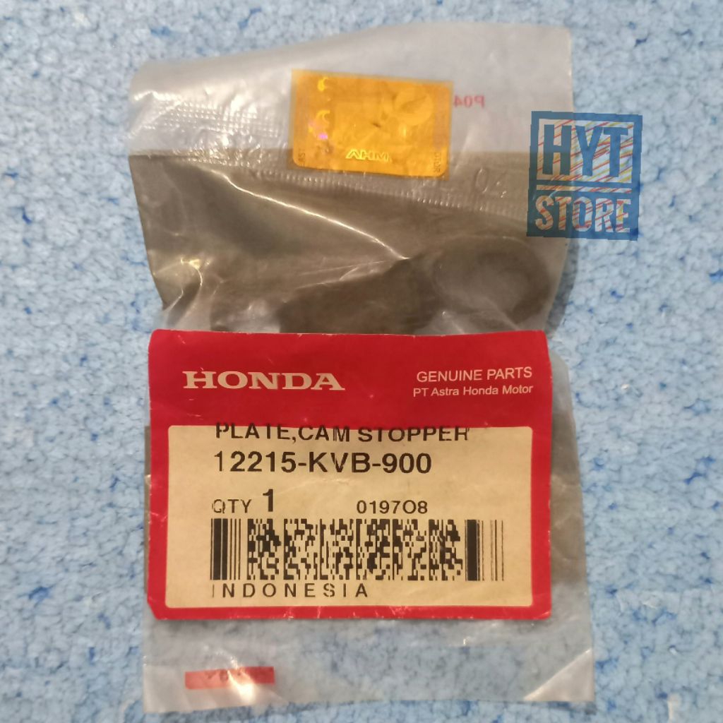 Plate Comp Stopper 12215-KVB-900 Plat Kupu Kupu Penahan Stoper Tahanan Noken As Camshaft Vario 110 C