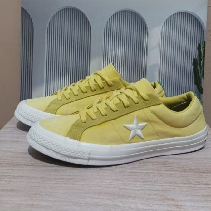 Converse One Star Yellow Green Size 42 Second Condition