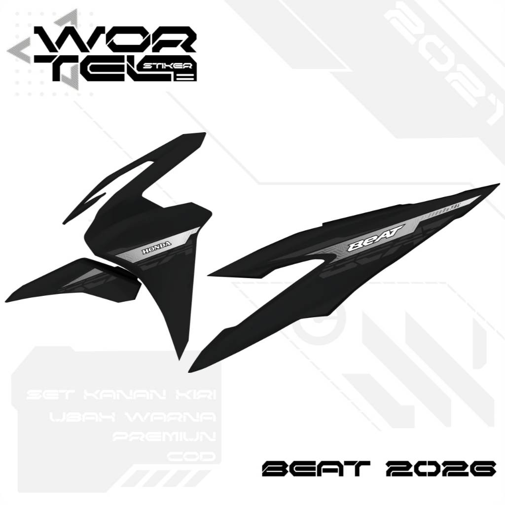 Wortel Stiker - Striping Beat Street 2025 - Striping Transparan Beat Street 2025 Simpel v3  (Sudah T