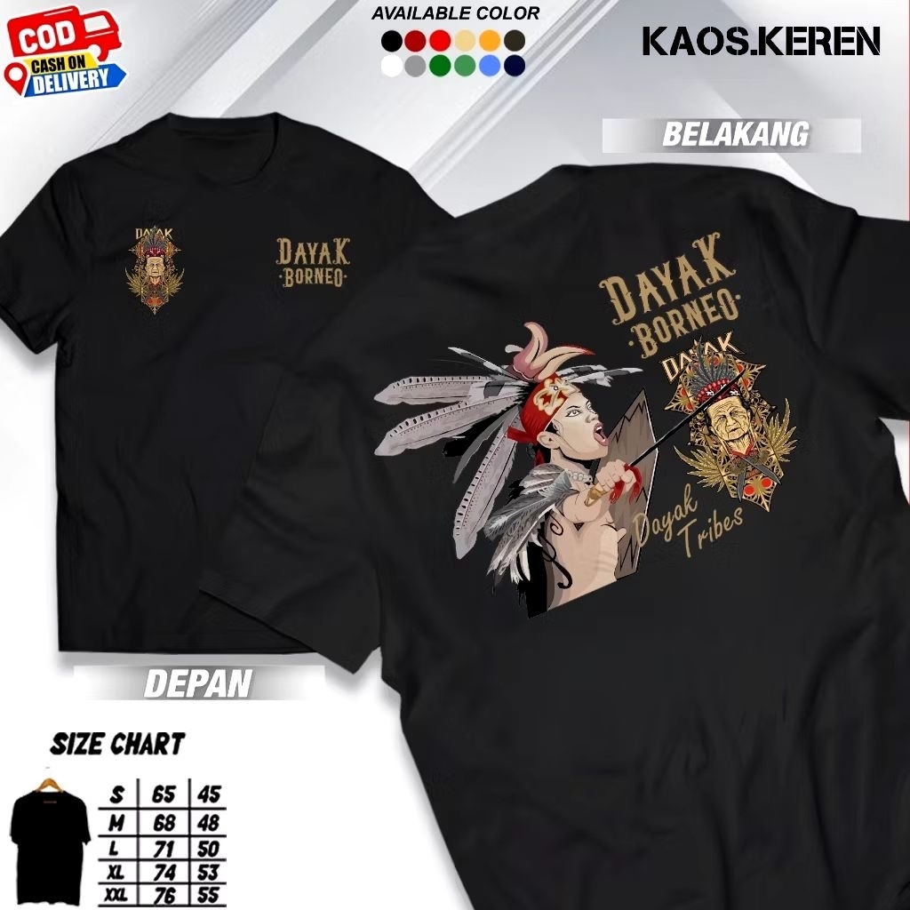 Kaos Dayak Borneo