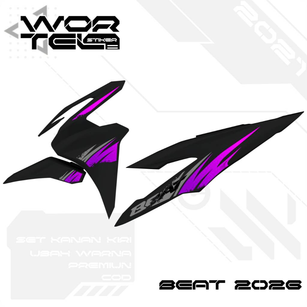 Wortel Stiker - Striping Beat Street 2025 - Striping Transparan Beat Street 2025 Keren v4 (Sudah Ter