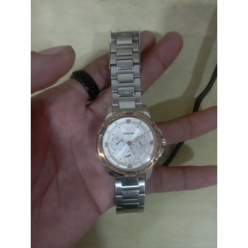 Jam tangan EXPEDITION E6698B SOFD GOLD pria/wanita original second