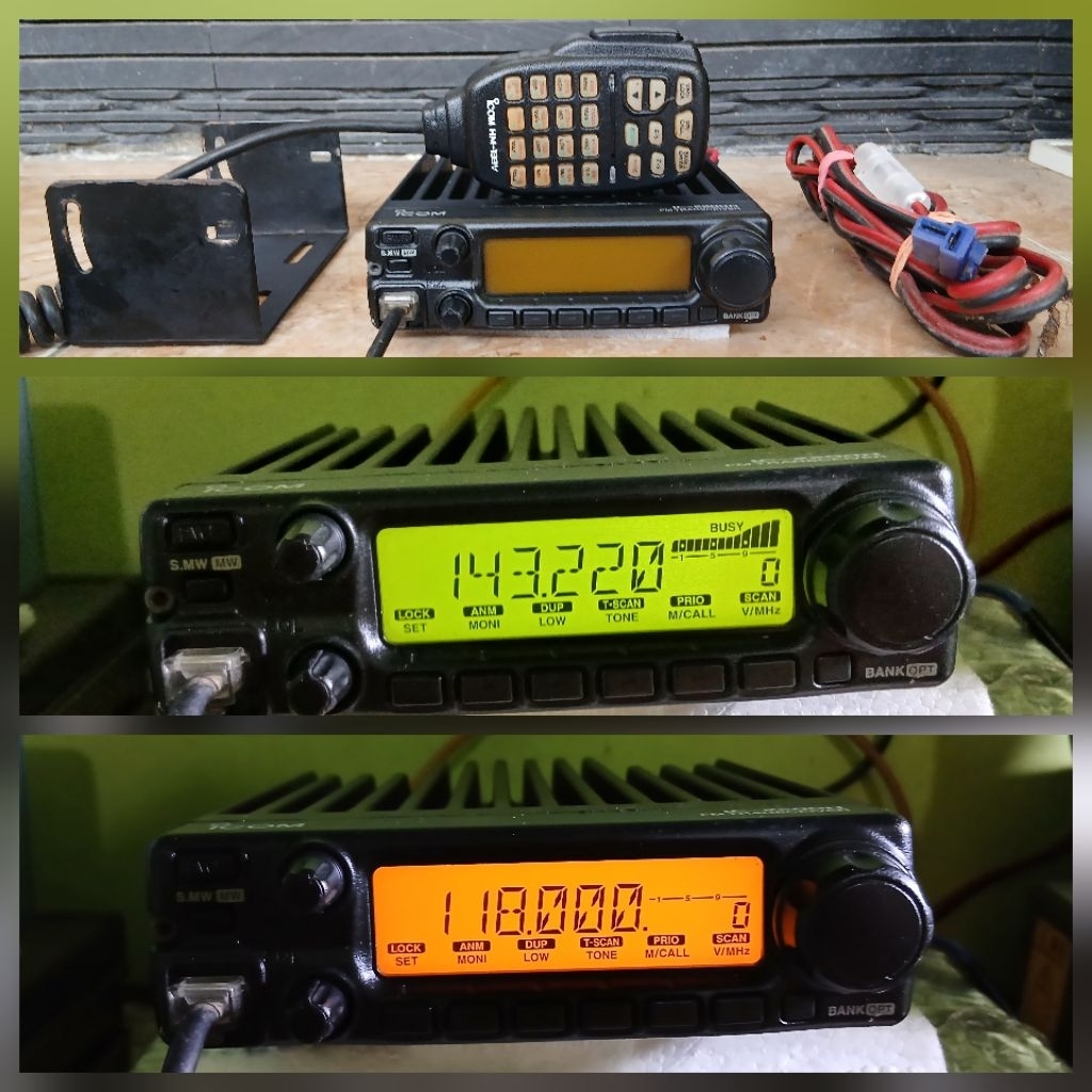 RIG ICOM IC2200H BLACK VHF AIRBAND SEGEL ICOM ORIGINAL JAPAN