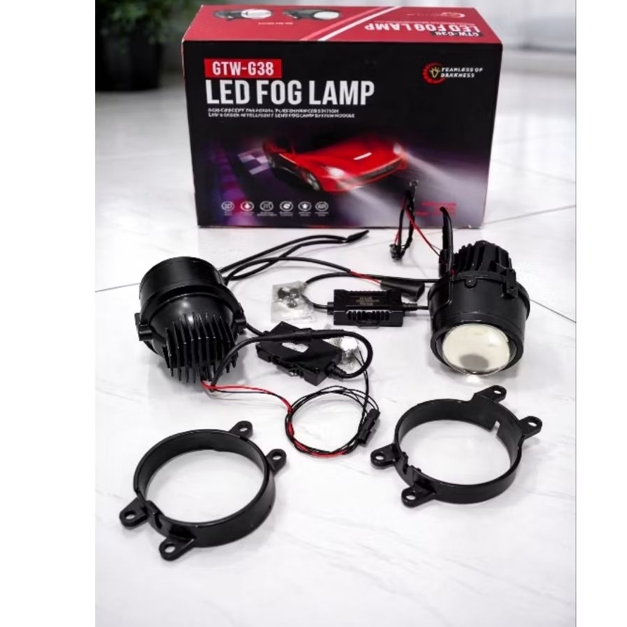LED Fog Lamp GTW-G38 – Proyektor 3 Inch Blue Lens 3 Warna