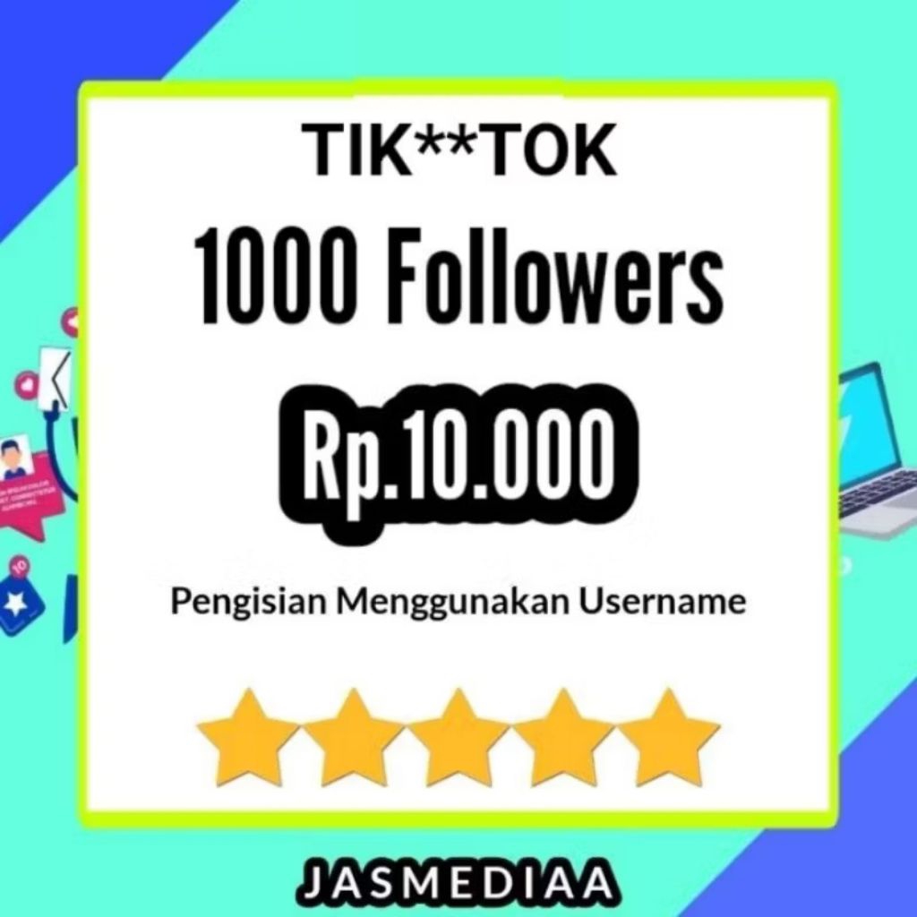 FOLLOWER TIKTOK 500-1000 AKTIF PERMANEN DAN BERGARANSI