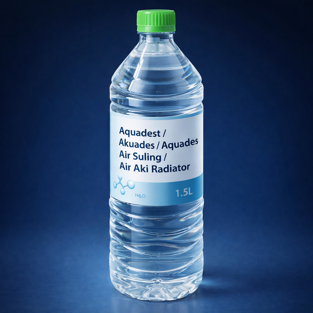 Aquadest / Akuades / Aquades Air Suling Air Aki Radiator 1.5 Liter