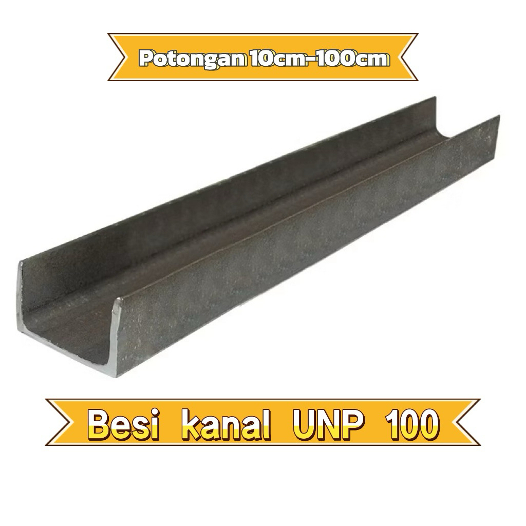 besi C tebal/besi unp100/unp10cm ready panjang 10cm-100cm