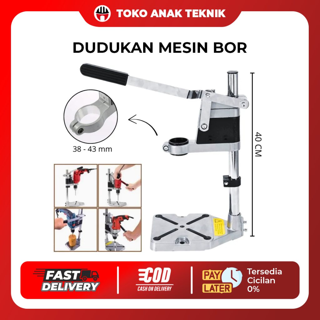 Stand Bor Drill Dudukan Bor Drill Dudukan Mesin Bor Tangan