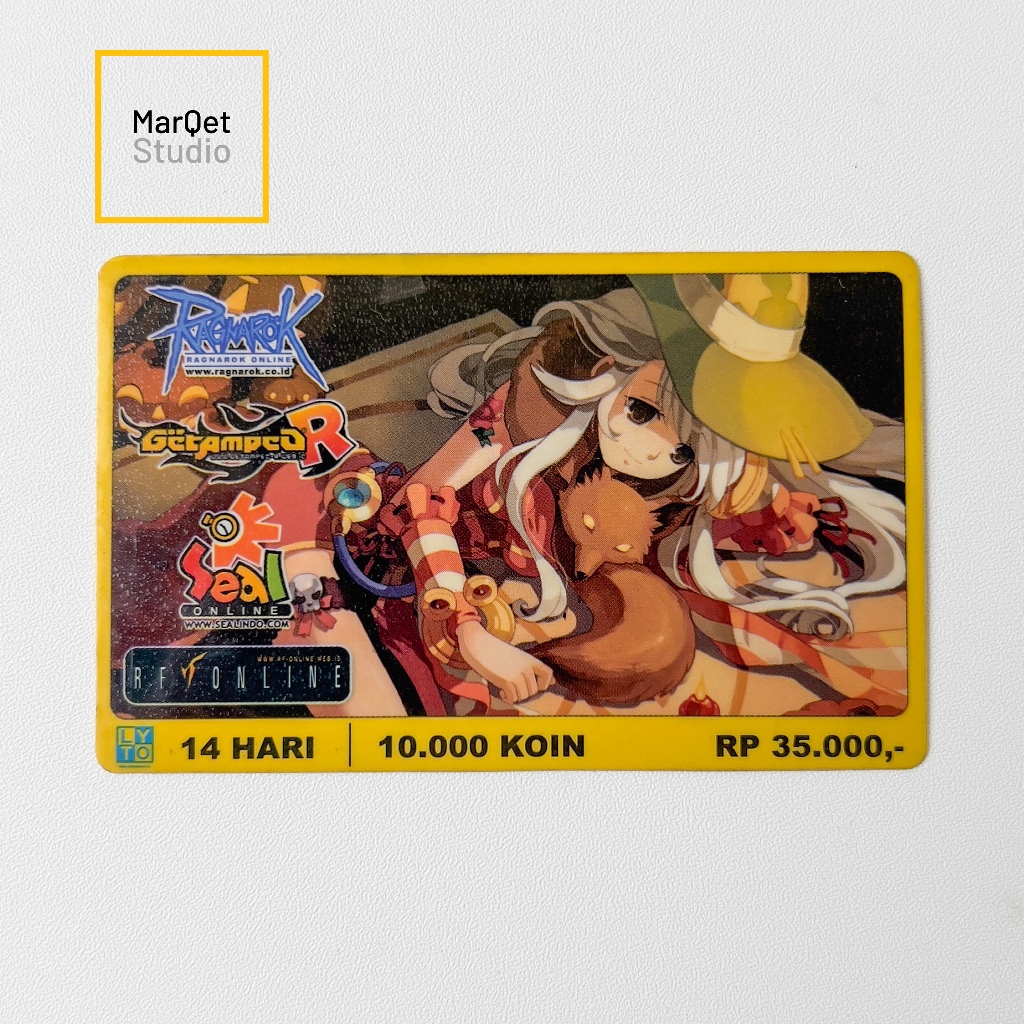 Voucer Game Ragnarok Online – Kartu Fisik Bekas untuk Koleksi Nostalgia – Artwork Magician Fantasy