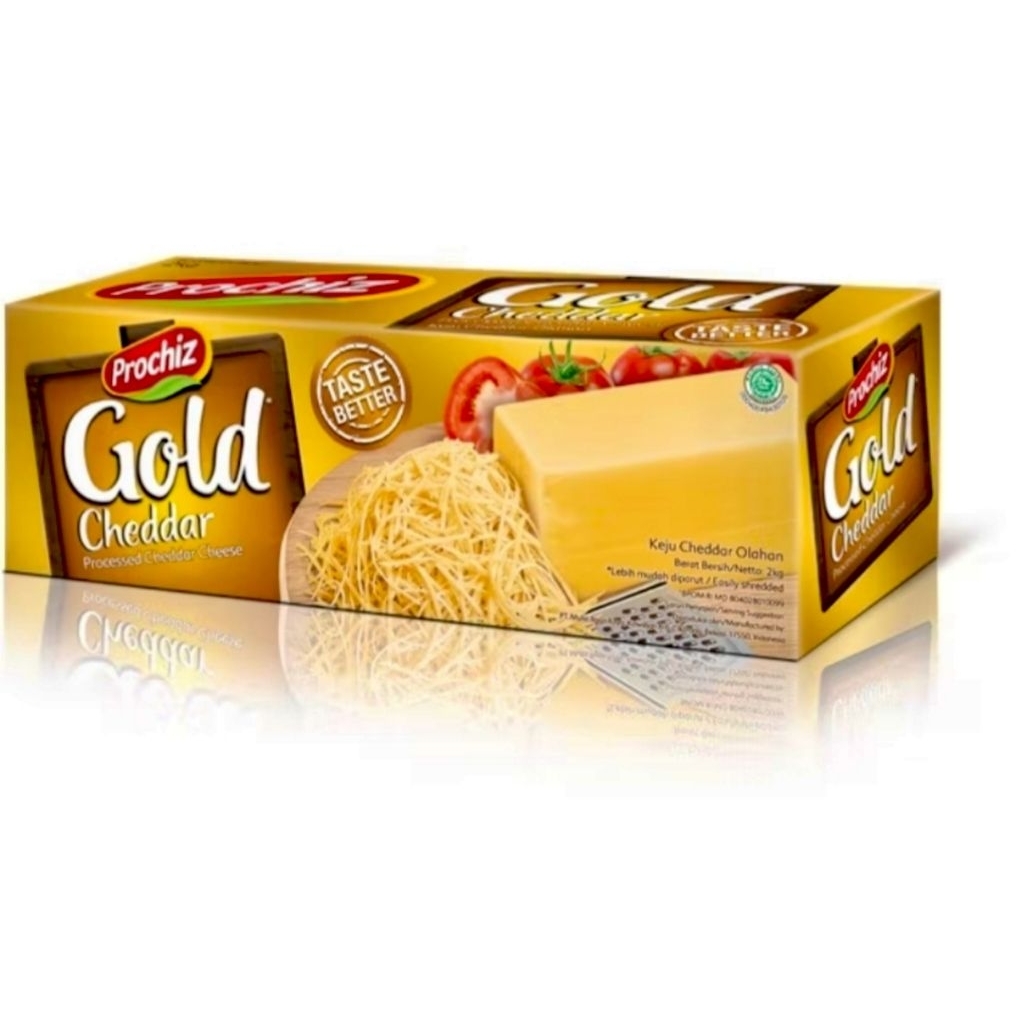 Keju Prochiz Gold Cheddar 2kg  / Prochiz Gold keju Cheddar 2kg