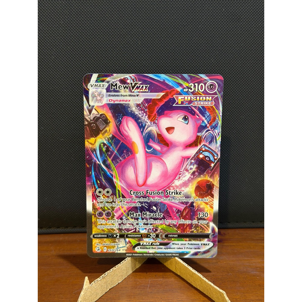 Mew Vmax (Alternate Art Secret) Secret Rare Fusion Strike Katu Pokemon TCG