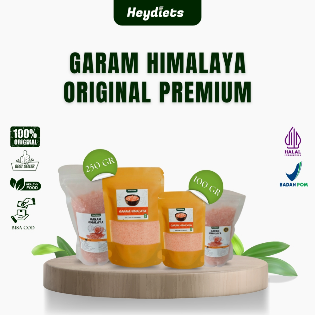 COD Makassar Garam Himalaya Original Murni Premium Himalayan Pink Salt Himalaya Salt Garam mpasi him
