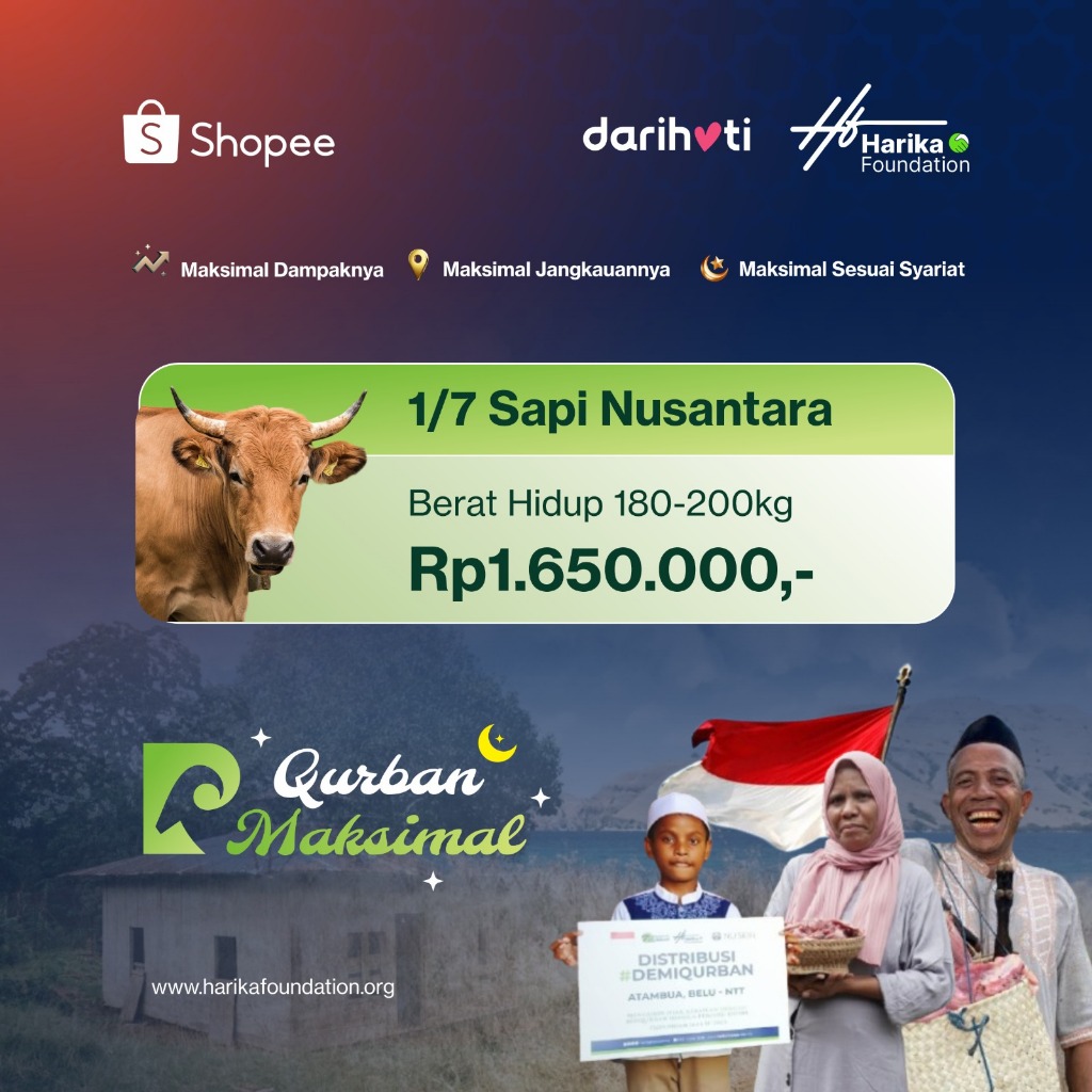 Kurban 1/7 Sapi Nasional