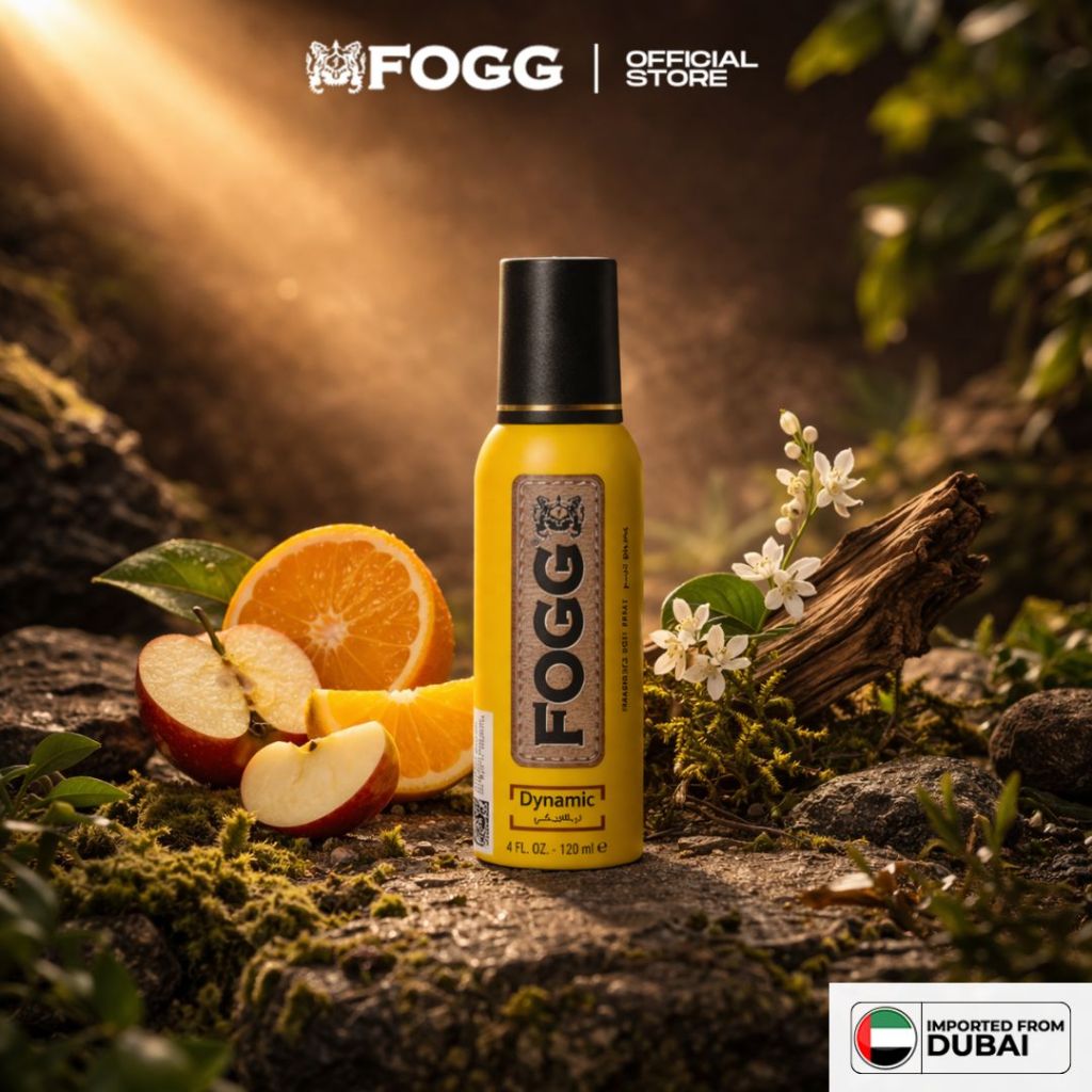 Fogg Parfum Body Spray Reguler Dynamic 120ml Tanpa Gas No.1