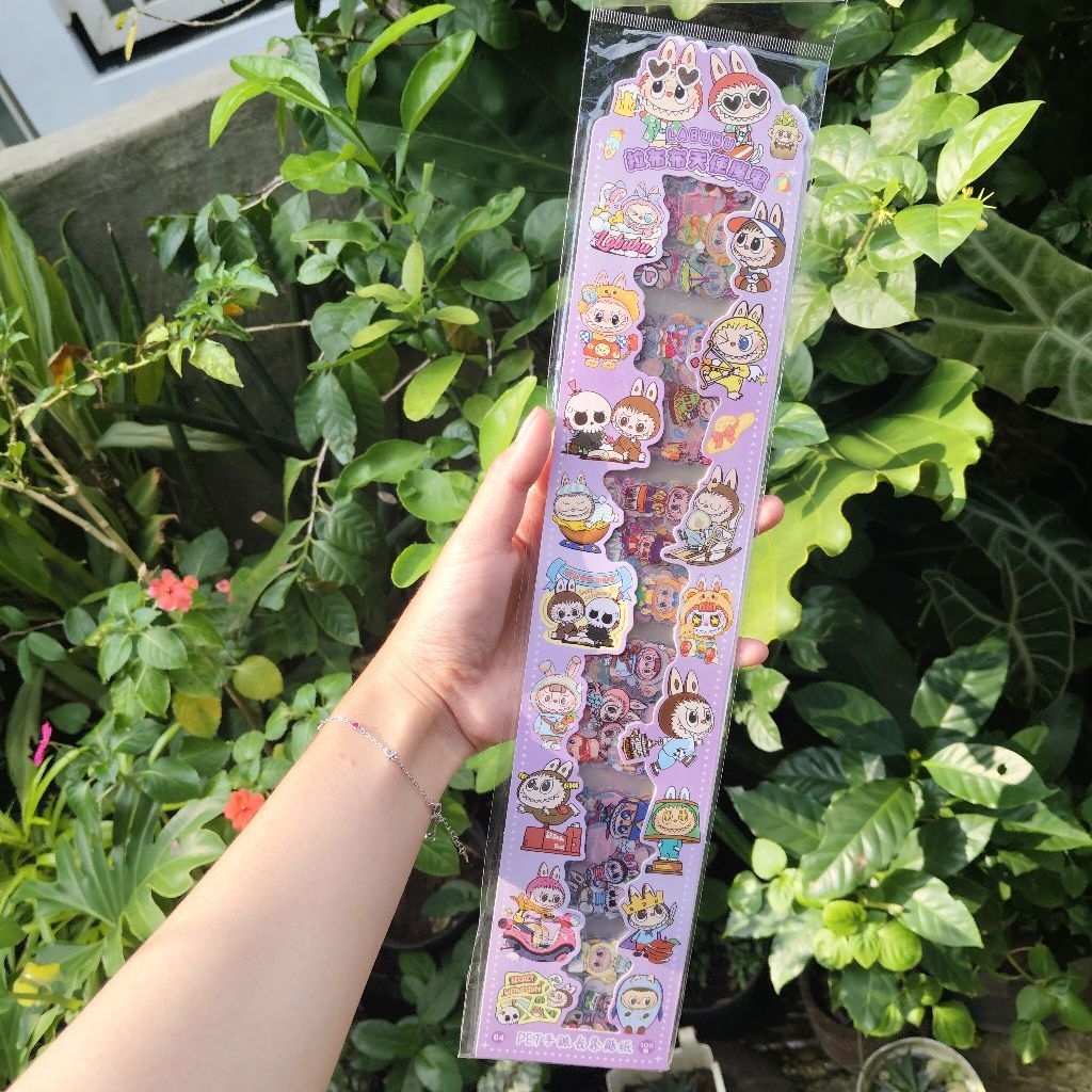16lembar / stiker panjang 30cm / stiker viral / stiker karakter