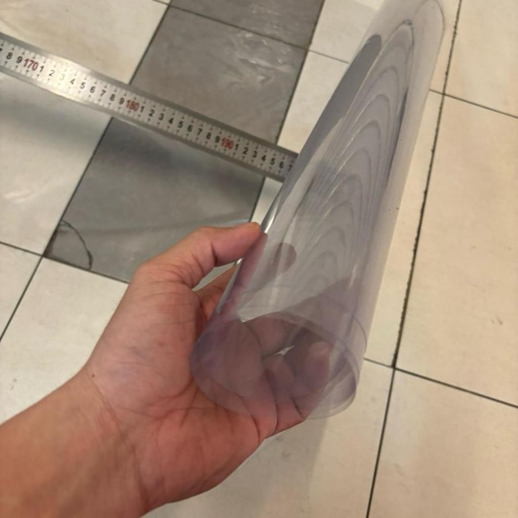 Plastik Mika Kaku 0,5mm x 70 cm x 50 meter / Plastik Mika Transparan / Rigid PVC Transparan