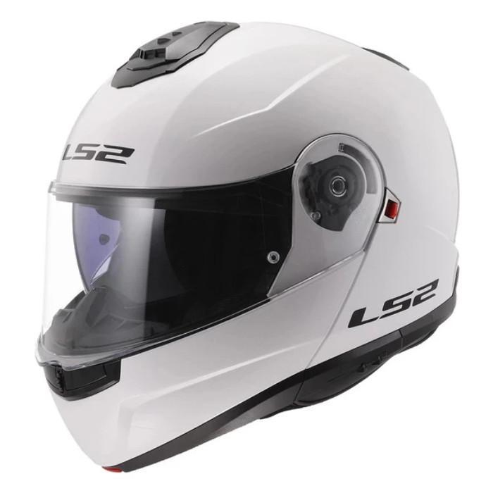 Helm LS2 Modular FF908 Strobe Solid Gloss White
