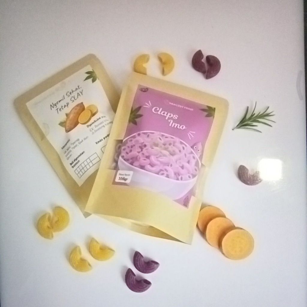 Makaroni ubi ungu dan ubi kuning