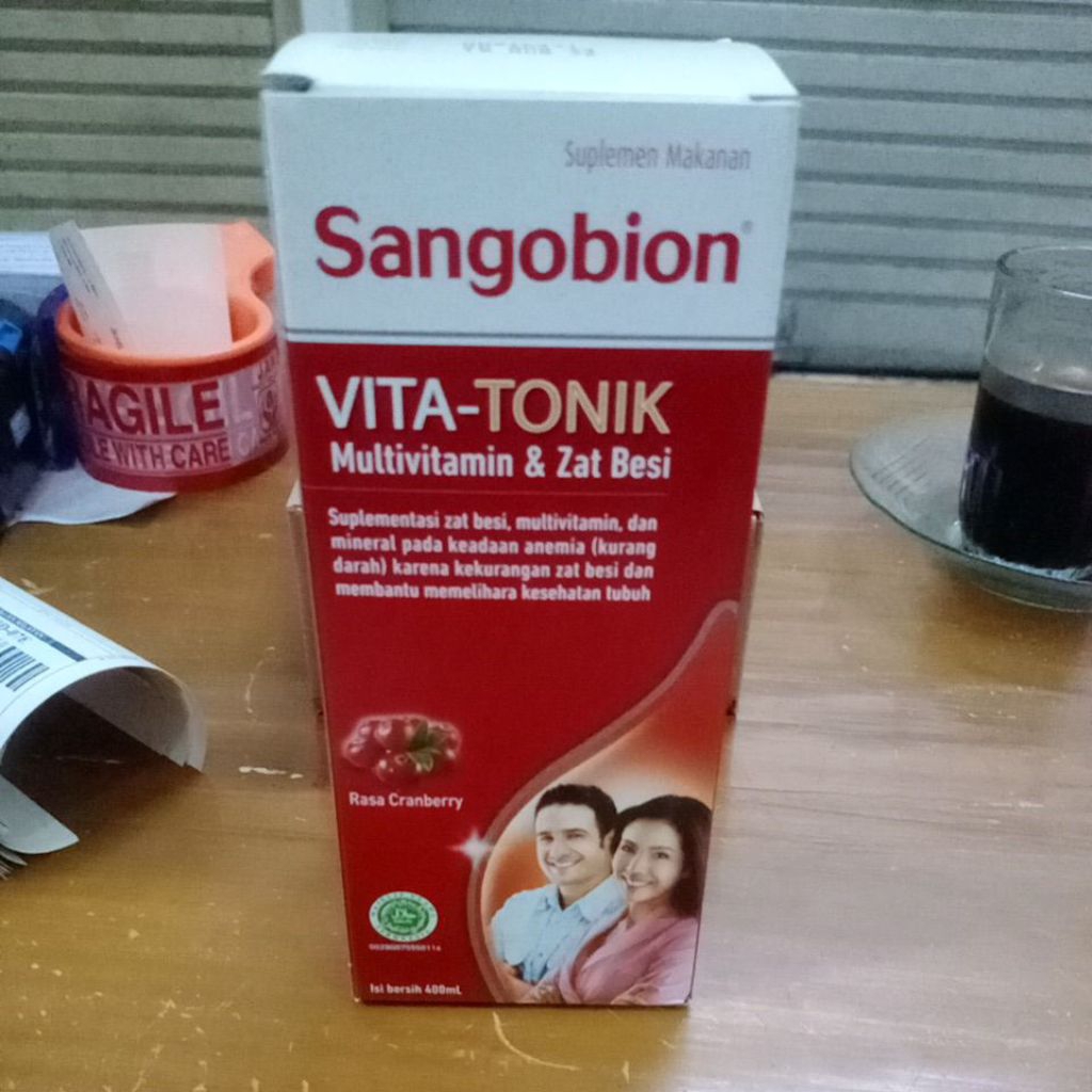 sangobion vita tonik 400ml sirup multivitamin dan zat besi