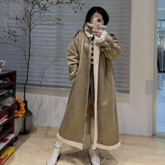 Butter Wool Long Winter Coat / Wool Coat Women / Jacket Mantel Winter / Coat Bulu Domba Halus / Coat