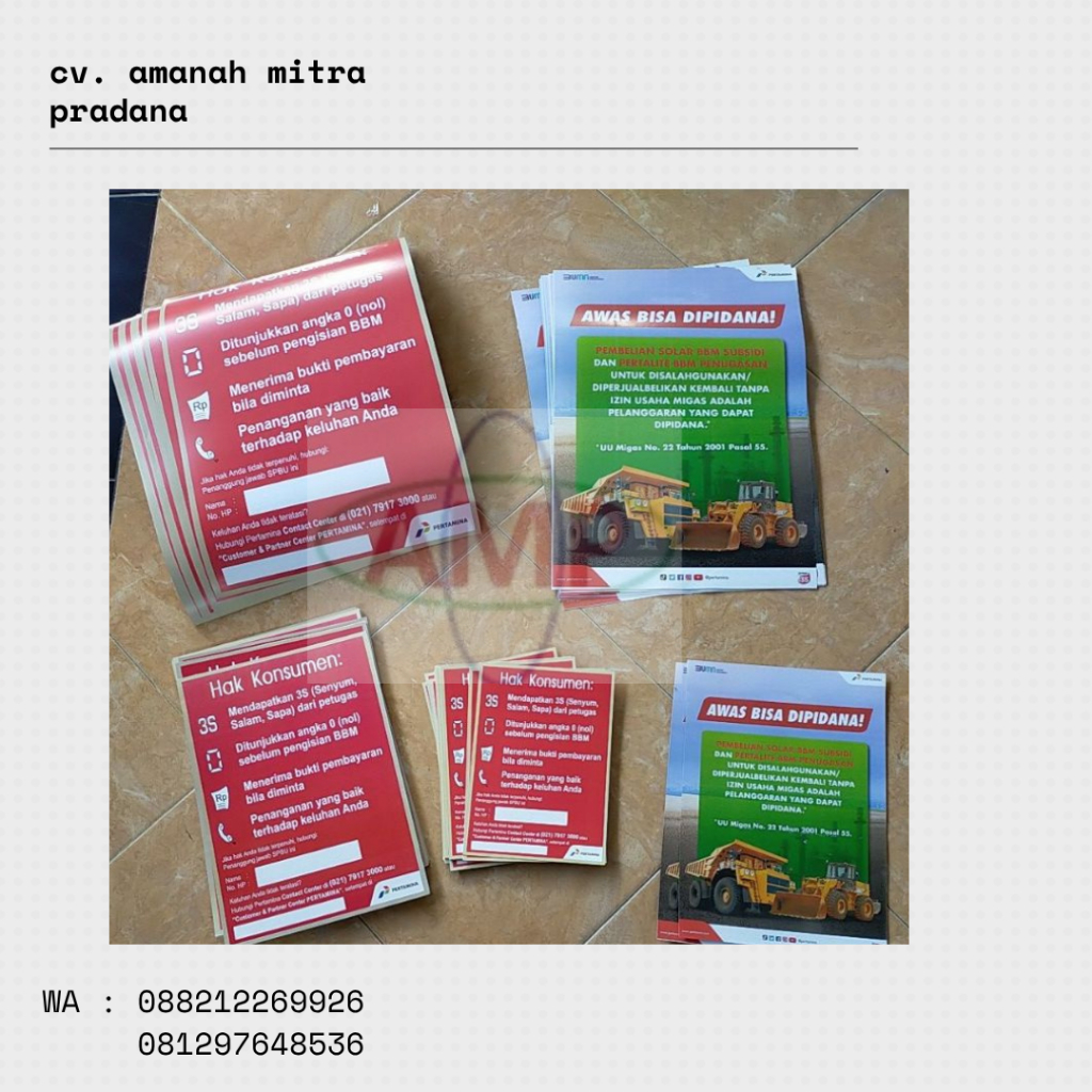 kertas Hak Konsumen SPBU