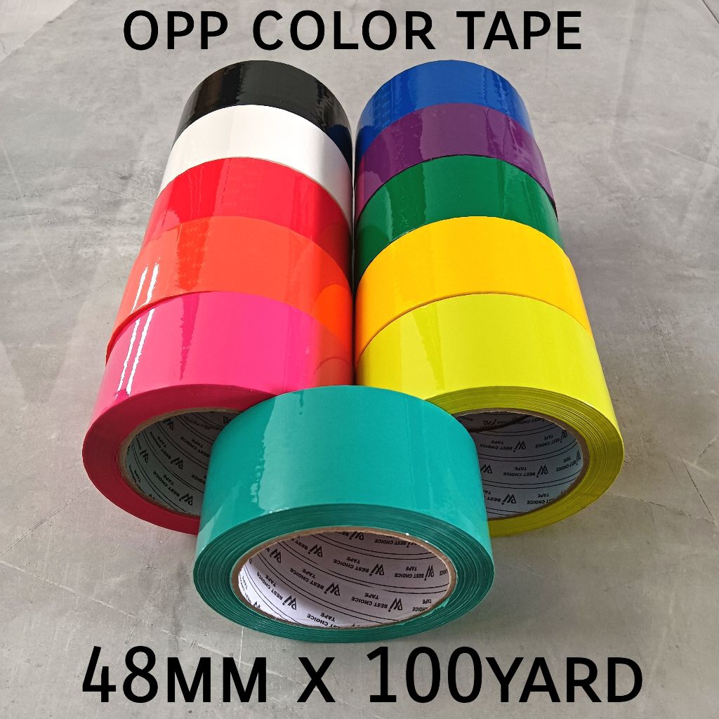 Isolasi warna 48mm x 100yard PWI / Opp Tape Warna