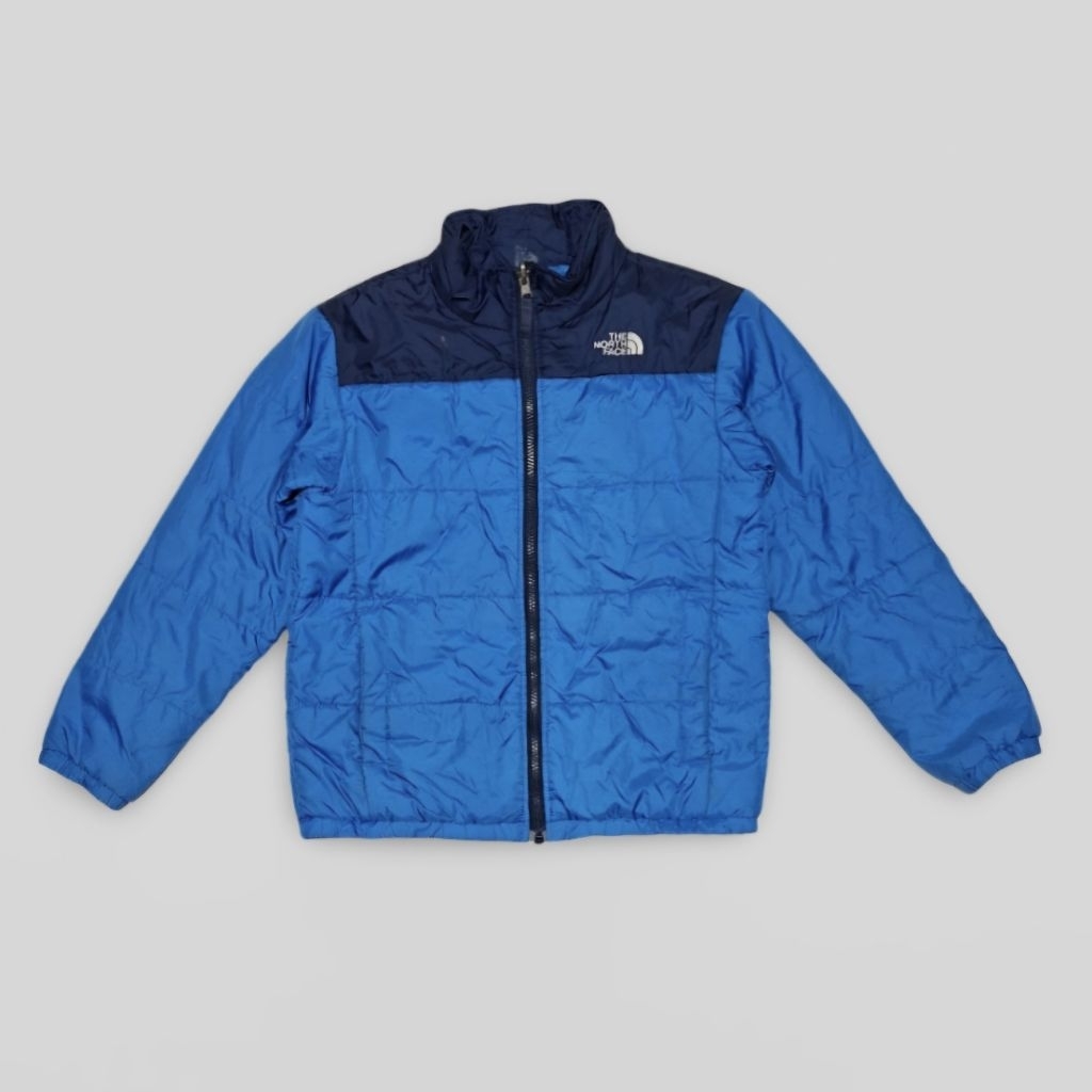 [PRELOVED] Jacket Gunung The North Face Anak Size 10/12 Biru-Hitam Mulus No Minus (LD 90 P 52)