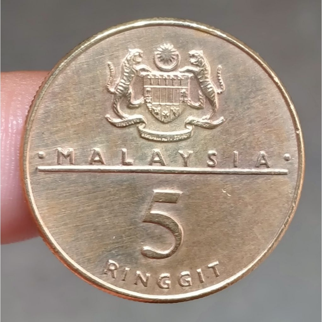 Koin Kuno Malaysia 5 Ringgit 1989 Comemmorative Kuala Lumpur