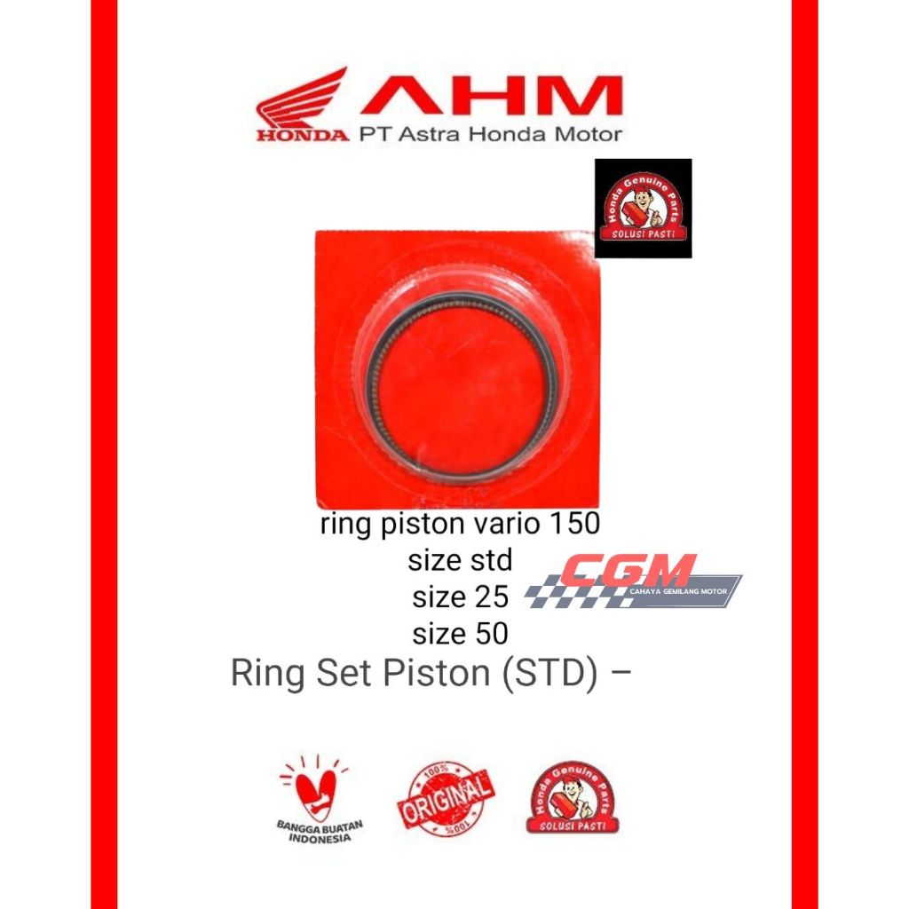 Ring piston vario 150 asli honda