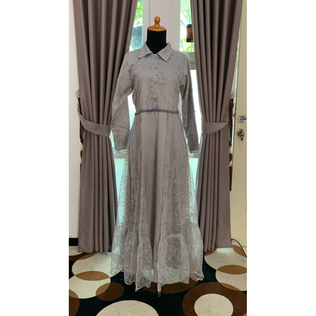 dress brukat/rok brukat/gamis brukat preloved