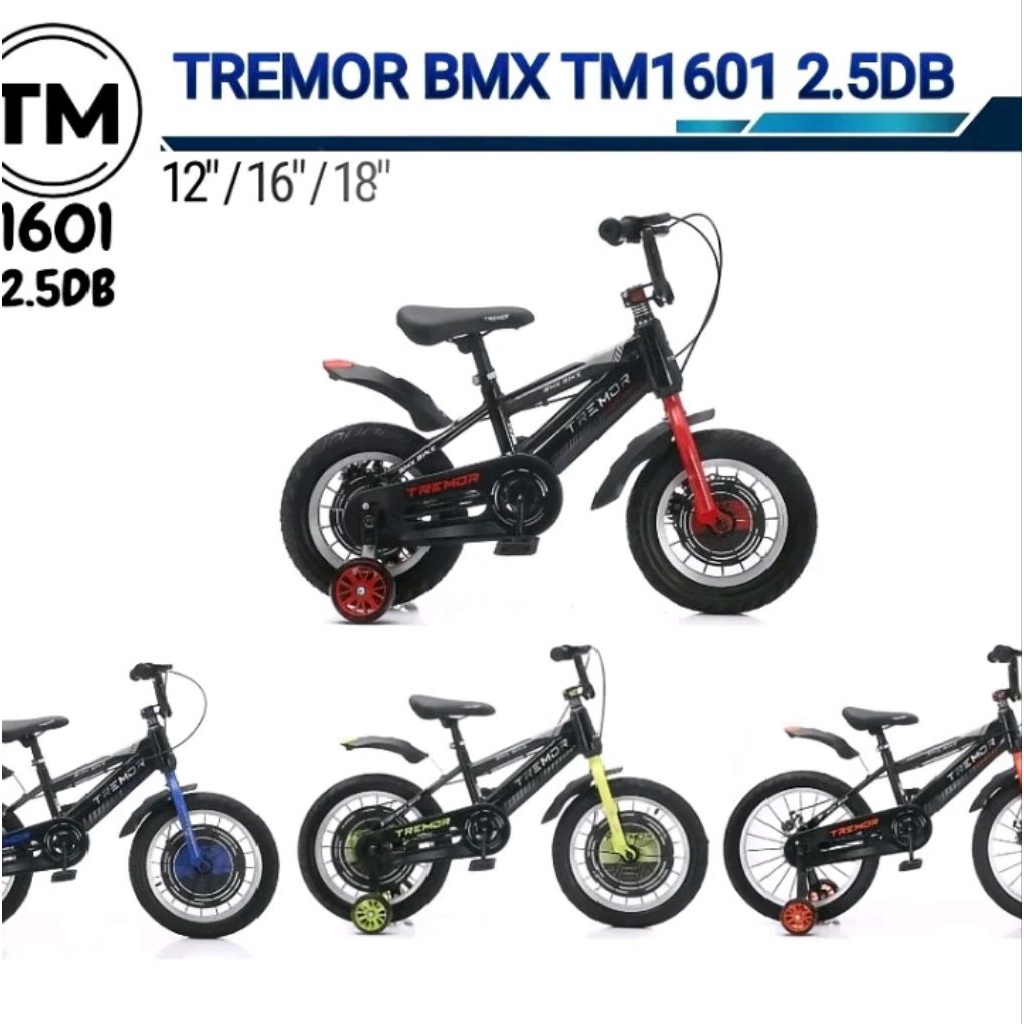 Bmx 16 inch cakram ban 2.5 Tremor Tm-Tm1601 sepeda anak disc brake