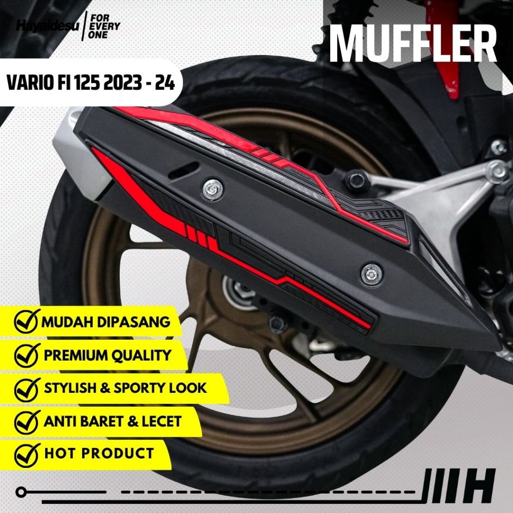 Hayaidesu Vario 125 FI 2023-2025 Body Protector Muffler Cover